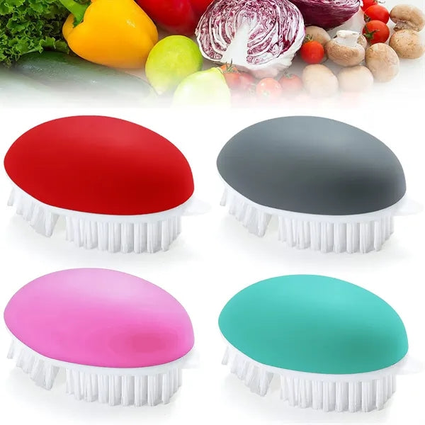 Non-Slip Grip Potato Scrubber Vegetable Fruit Cleaning Brush