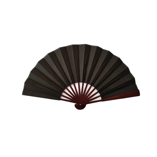 Bamboo 2-Sided Full Color Handheld Cloth Folding Fan