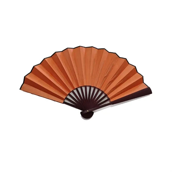 Bamboo 2-Sided Full Color Handheld Cloth Folding Fan