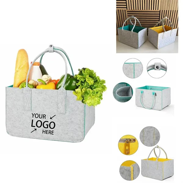 Foldable Felt Tote Bags for Shopping
