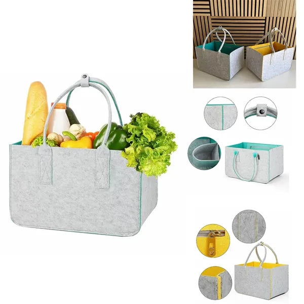 Foldable Felt Tote Bags for Shopping