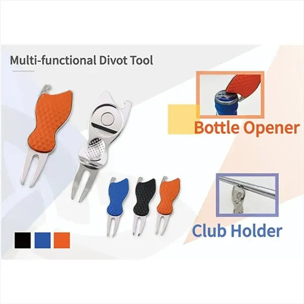 Contour Golf Divot Tool with Removable Ball Marker