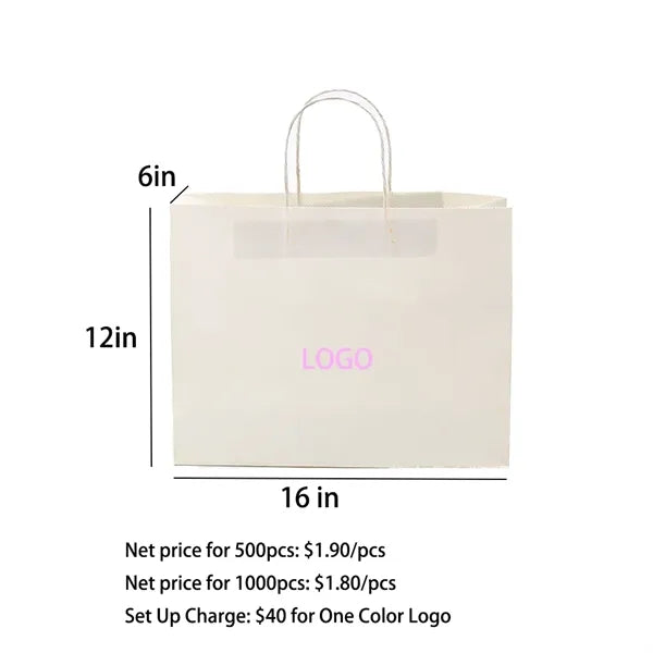 Paper Shopping Bag with Drawstring Handle