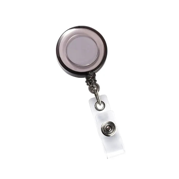 Translucent Retractable Back Buckle Badge Clip Reel Wheel
