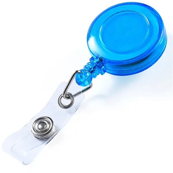 Translucent Retractable Back Buckle Badge Clip Reel Wheel