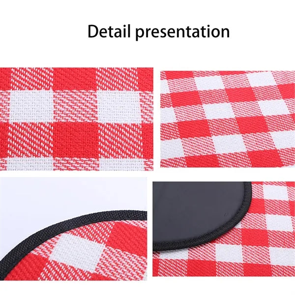 Thick Leather Strap Outdoor Picnic Camping Waterproof Mat