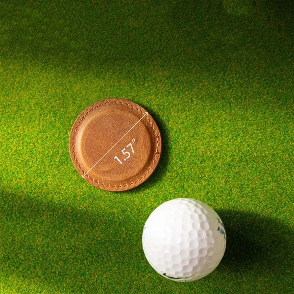 Leather Golf Ball Markers Unique Customizable