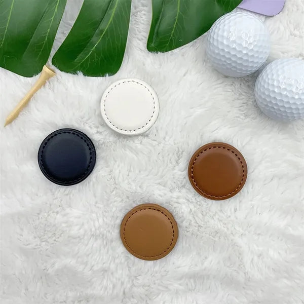 Leather Golf Ball Markers Unique Customizable