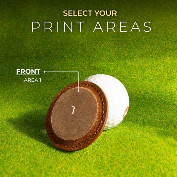Leather Golf Ball Markers Unique Customizable