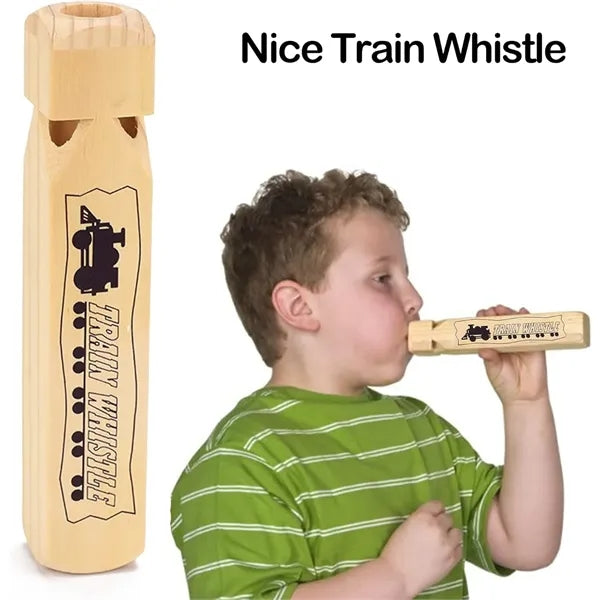 Solid Wood Train Whistle