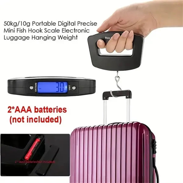 Portable Luggage Scale LCD Electronic Travel Digital Weighs