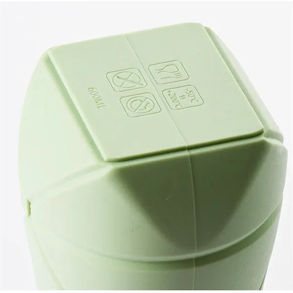 600ml Silicone Collapsible Water Bottle