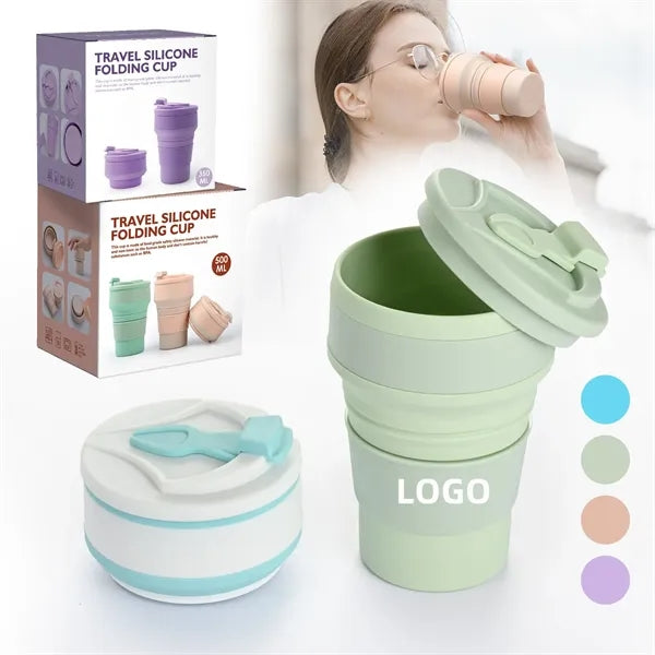 Travel Silicone Folding Cup 350ml/500ml
