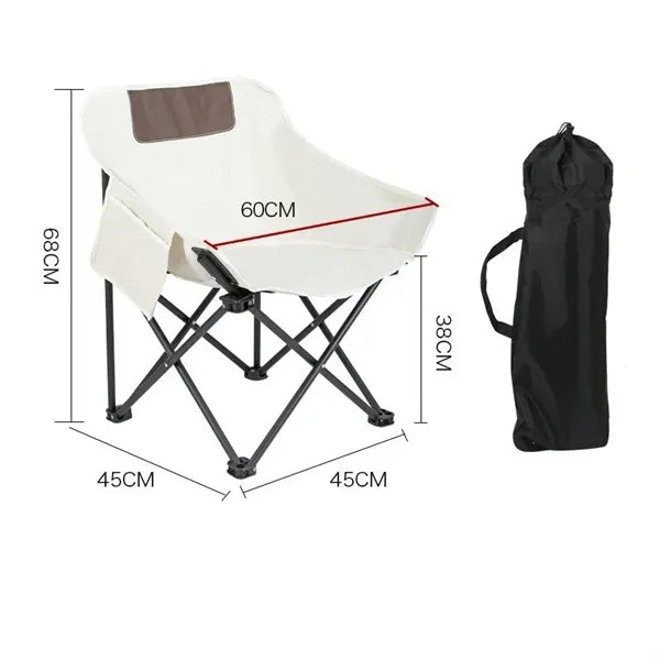 Portable Folding Metal Picnic Moon Chair
