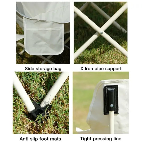 Portable Folding Metal Picnic Moon Chair