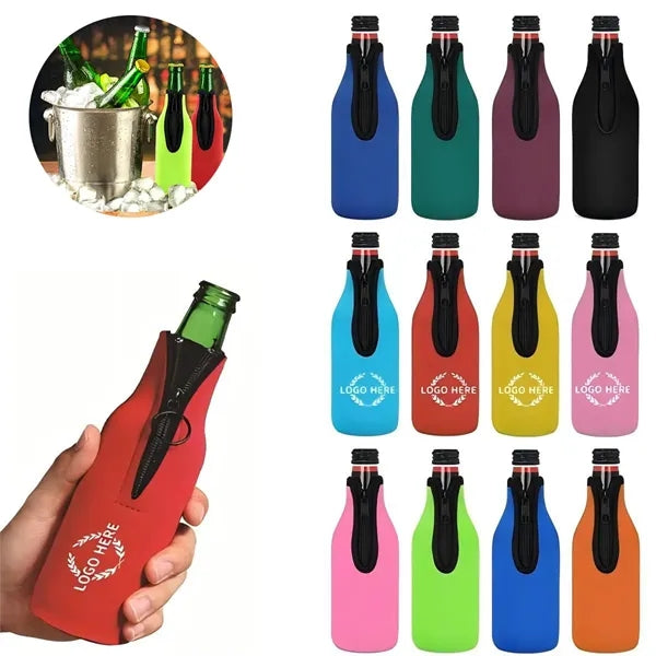 Beer Bottle Cooler Sleeve Insulated for Hot or Cold Drinks