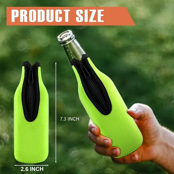 Beer Bottle Cooler Sleeve Insulated for Hot or Cold Drinks