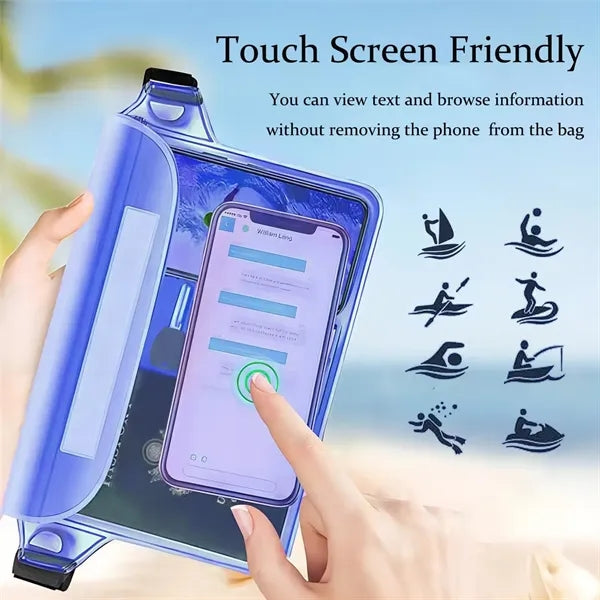 PVC waterproof waist bag outdoor sports pouch beach storage