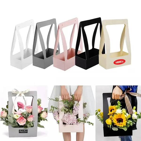 Creative Foldable Floral Tote Box