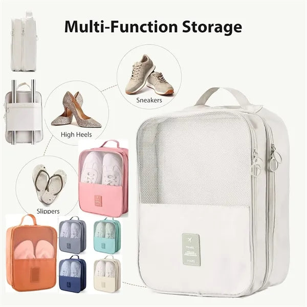 Travel storage box, high heels leather shoe bag
