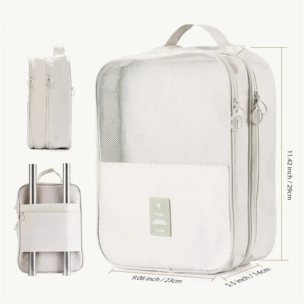 Travel storage box, high heels leather shoe bag