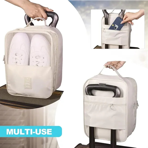 Travel storage box, high heels leather shoe bag
