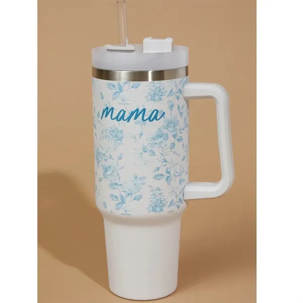 40oz Stainless Steel Tumbler with Handle