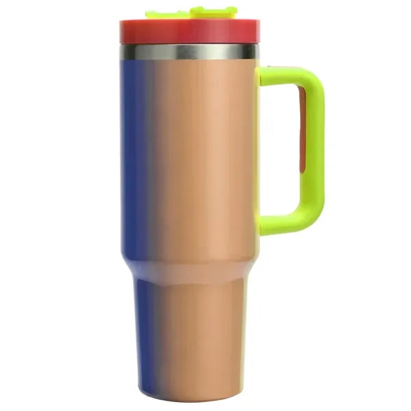 40oz Stainless Steel Tumbler with Handle