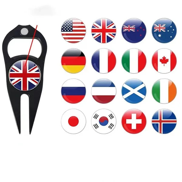 Mutifucntion Golf Divot Tool with bottle opener