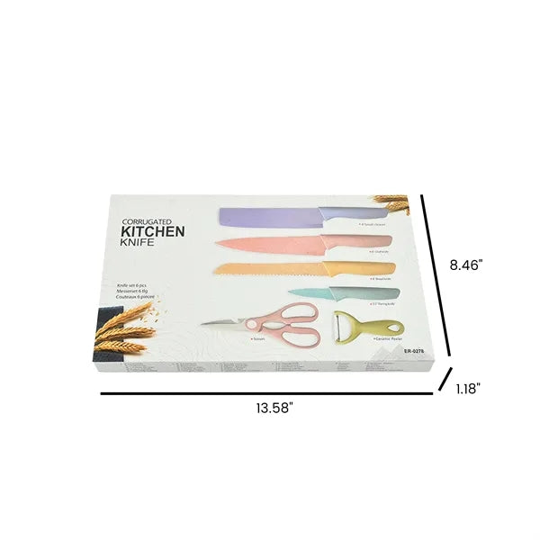 Stainless Steel Six-Piece Knife Set