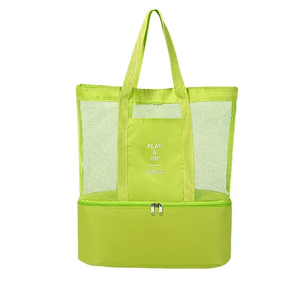 Large Capacity Wet And Dry Separation Mesh Beach Bag