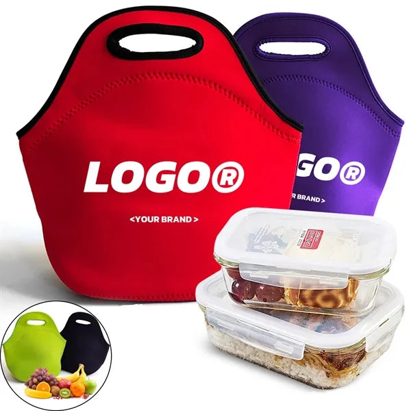 Neoprene Lunch Tote Thermal Outdoor Picnic Large Capacity