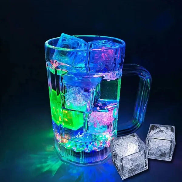 Waterproof LED Light-Up Ice Cubes Color Changing Party Decor