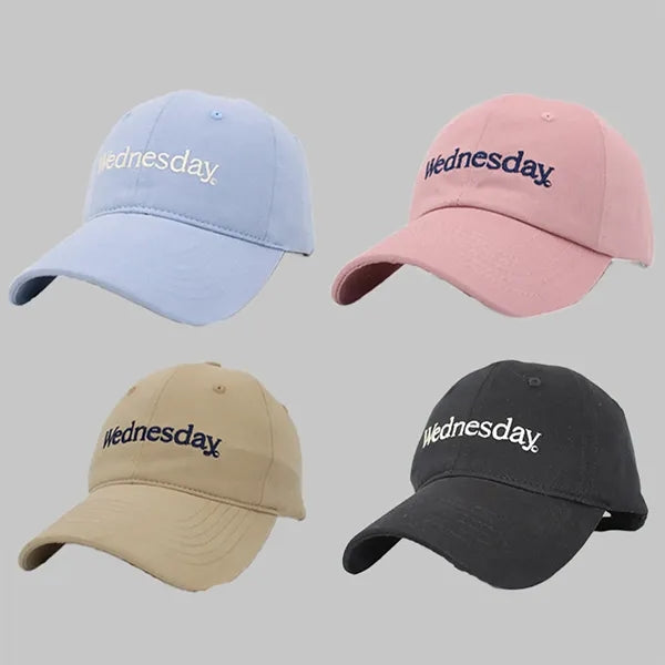 Embroidered Baseball Hats Couple Versatile Peaked Cap