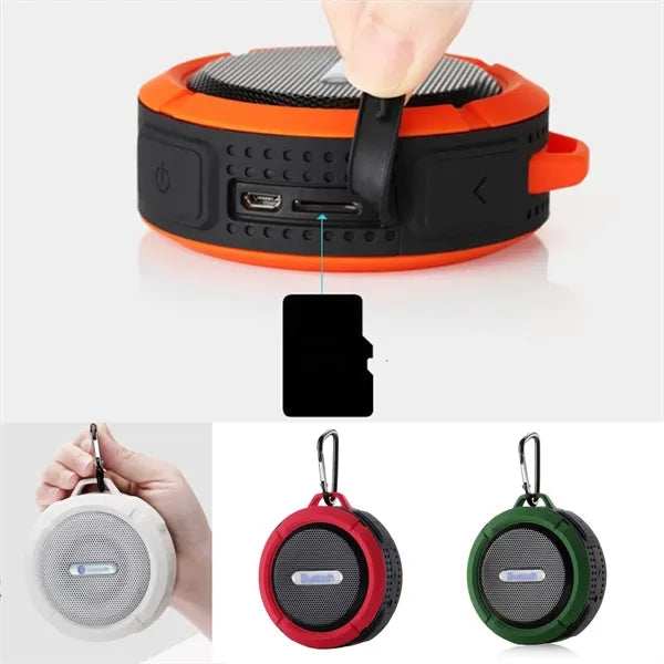 Mini Waterproof Bluetooth Speaker Bathroom Suction Cup