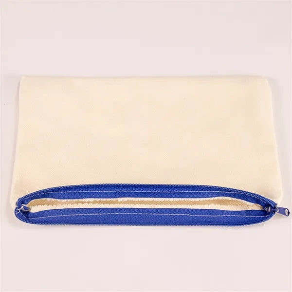 Blank Canvas Cosmetic Zipper Bag Pencil Case