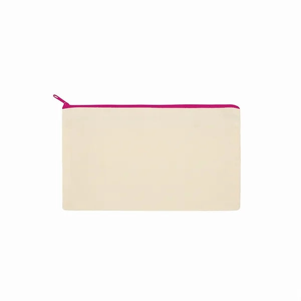 Blank Canvas Cosmetic Zipper Bag Pencil Case