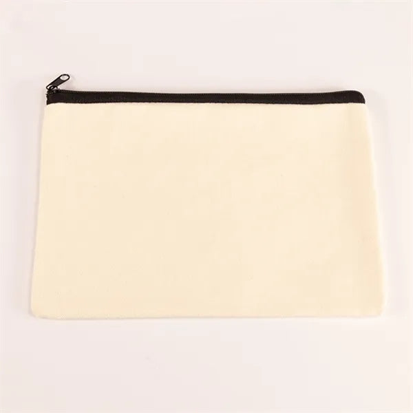 Blank Canvas Cosmetic Zipper Bag Pencil Case