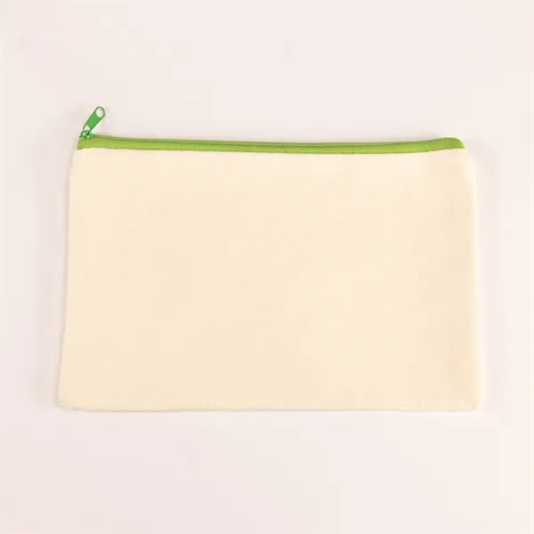 Blank Canvas Cosmetic Zipper Bag Pencil Case