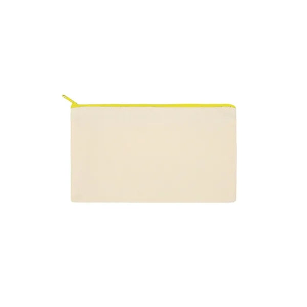 Blank Canvas Cosmetic Zipper Bag Pencil Case