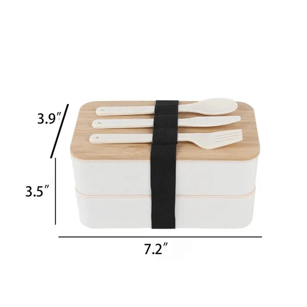Generic Design Bento Box Bamboo Cover Eco Friendly Material