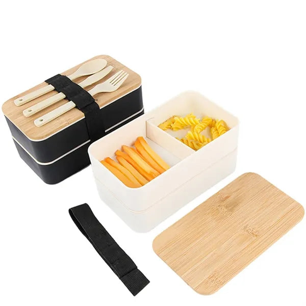 Generic Design Bento Box Bamboo Cover Eco Friendly Material