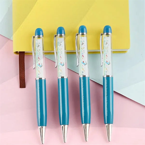 Ocean Series Oil Filled DIY Rotating Metal Ballpoint Pen