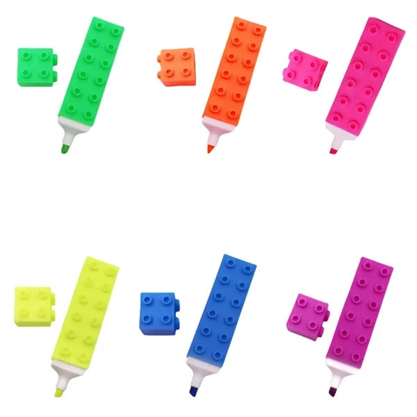 Building Bricks Stacking Magic Highlighter Pen