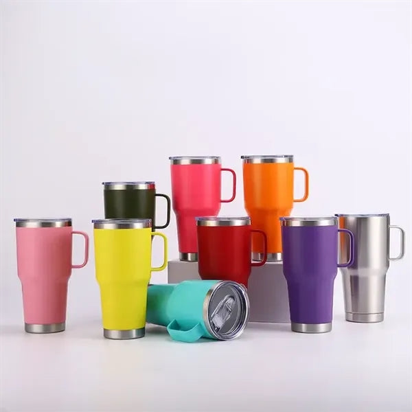 20oz Stainless Steel Car Cup Tumbler with Handle