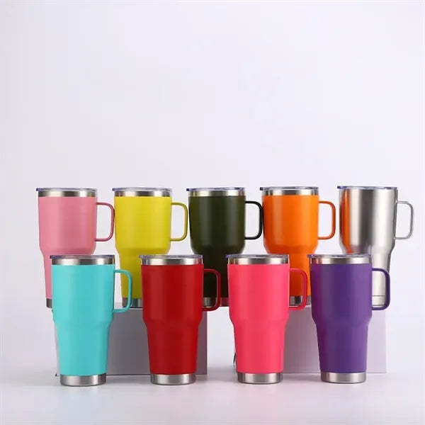20oz Stainless Steel Tumbler with Handle