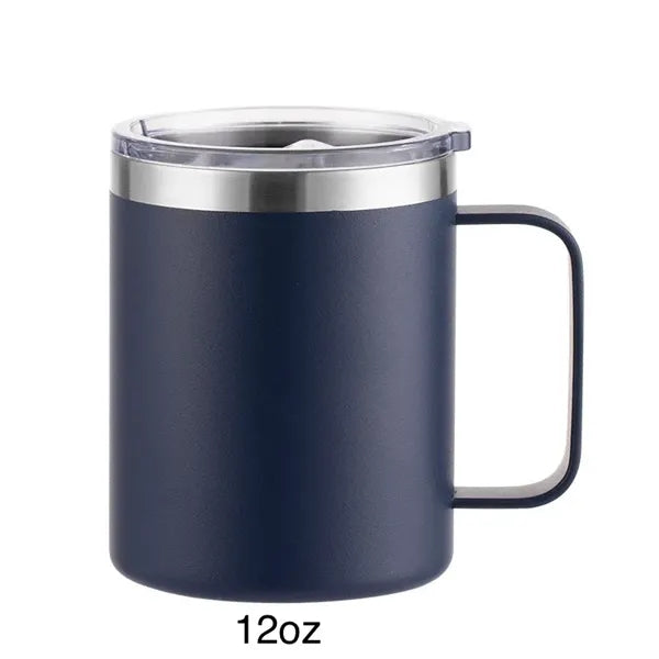12oz Insulated Vacuum Coffee Mug with Handle