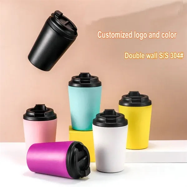 12oz stainless steel Insulated coffee mug With sealed lid