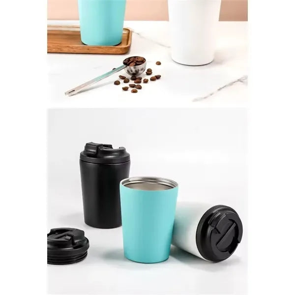 12oz stainless steel Insulated coffee mug With sealed lid
