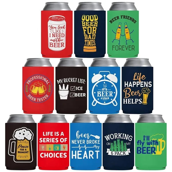 12 oz Can/Bottle Cooler with Bottle Opener